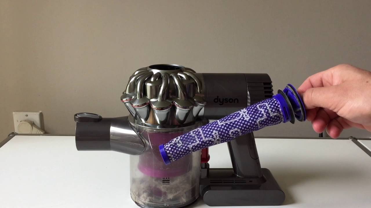 How to clean the filter of a Dyson V12, V12, or DC12 cordless vacuum