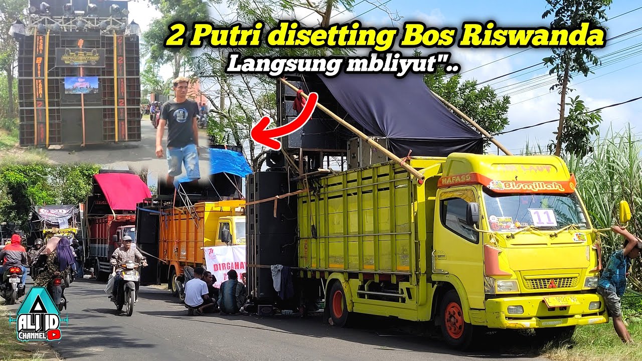 disetting Bos Riswanda, 2 Putri langsung Ganas..Deretan Sound Karnaval Pringu Malang ready di start