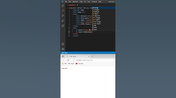 HTML styles - color and font size #shorts