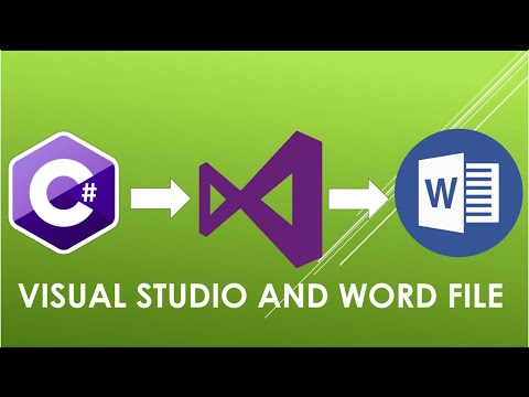 Visual studio C# Tutorial : Microsoft Word file