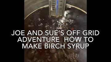 How we make birch syrup