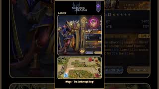 Laseer (Mage - The Sandswept King)  #watchersofrealms #wor #heromage  #gaming #towerdefense