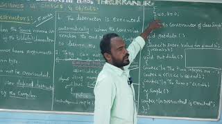 XI STD - COMPUTER SCIENCE - UNIT : 14 - CHARACTERISTICS OF DESTRUCTORS