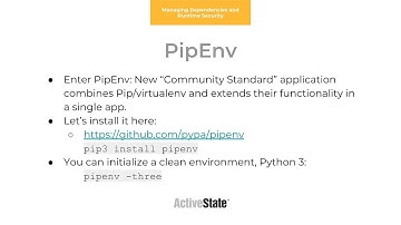 Installing & Using Pipenv Demo