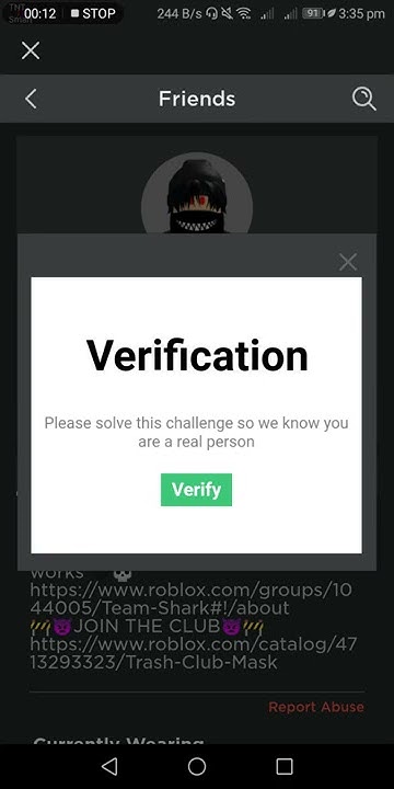 Roblox Verification in a Nutshell - YouTube