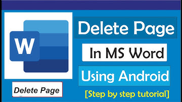 How To Delete Page In Word Using Android