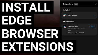 how to install browser extensions on microsoft edge for android?