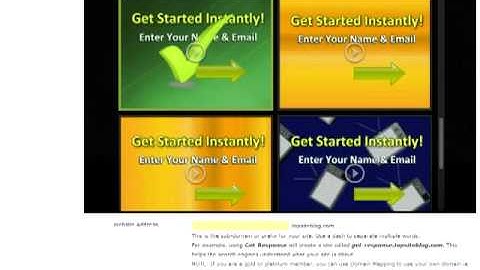 InstantNicheMaker.com - Making A Video Squeeze Page In 10 Seconds!