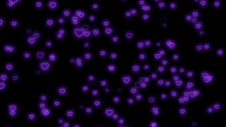 Fly Up💜Neon Light Heart | Heart Background Video Loop | Animated Background | Wallpaper Heart