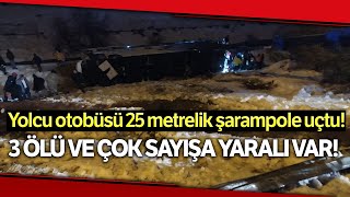 TAG Otoyolu Adana Yönünde Trafik Kazası, Tıra Çarpan Otobüs Şarampole Devrildi 3'ü Ağır 28 Yaralı