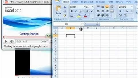 Excel 2007/2010 - Getting Started