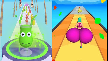 Fat 2 Fit🏃‍♂ Vs Juice run🍌 // Mobile games All Levels Gameplay Walkthrough Ios Android #1