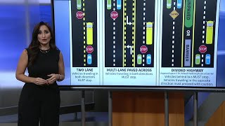 School bus safety: When to stop and when to go when a school bus stop arm is out