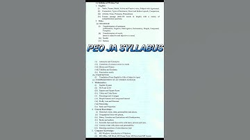 PEO and Junior assistance complit syllabus in osssc combine exam #PEO JA OSSSC #odishaexam #shorts