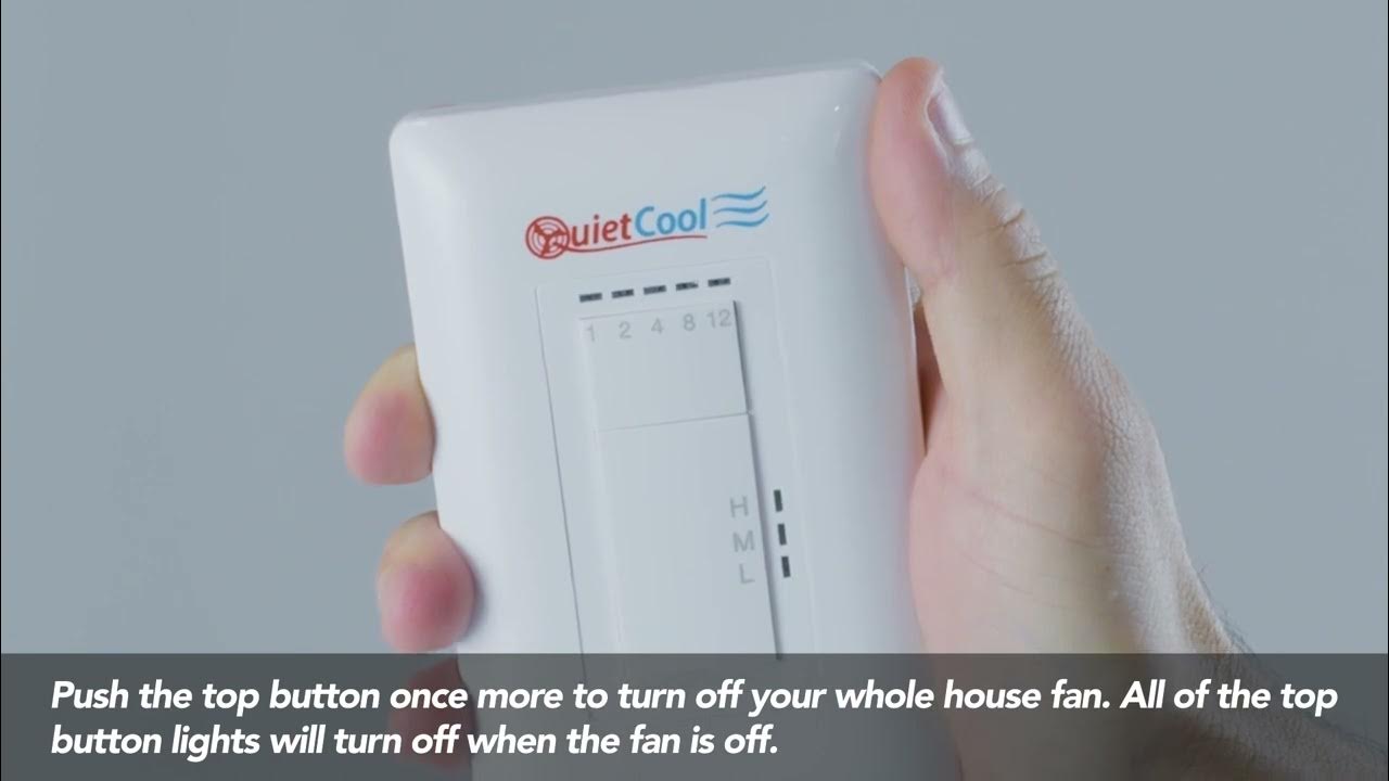 How to Use the QuietCool Wireless RF Control YouTube