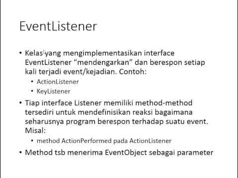 OOP JAVA 13 Graphical User Interface GUI 07