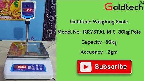 Goldtech 30kg Pole Unboxing & installing, Model No- KRYSTAL M.S  30kg, Capacity- 30kg, Accuracy-2gm