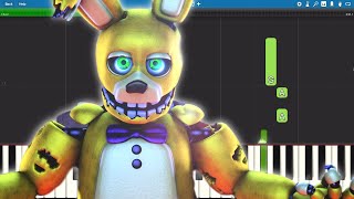 Video thumbnail of "FNAF GLITCHTRAP SONG - Encryption - Piano Tutorial - Kyle Allen Music"