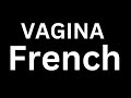 How To Pronounce VAGINA In French Language How To Say VAGINA In French 