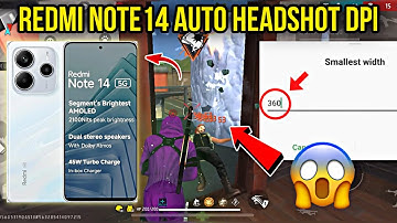 Redmi note 14 5g dpi setting free fire || Best dpi for redmi note 14 || dpi redmi smartphone