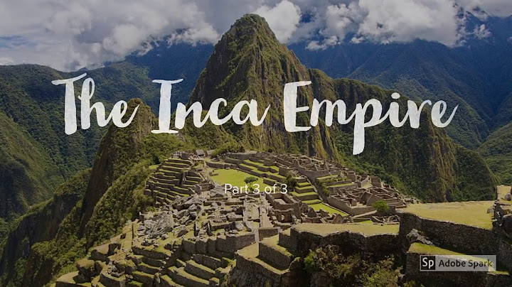 The greatest example of the incas technological skill of engineering was their extensive system of