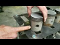 M38 piston rings and piston installation