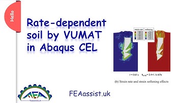 Rate-Dependent Soil VUMAT Abaqus Tutorial, Abaqus VUMAT rate-dependent soil