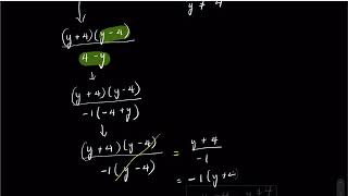 Algebra 1: chapter 11-1 (simplifying rational expressions)-part 2