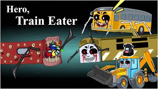 Monster School  Train Eater Vs Train School Ft.Bus Eater, BullDozer and Diesel 10