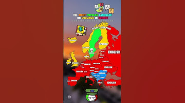 The most popular language on duolingo in europe #mapping #interesting #language #europe