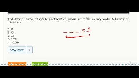 Combinatorics 13- A palindrome is a number that reads the same forward and backward, such as 242...