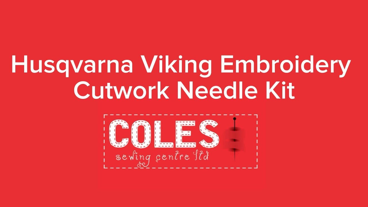Husqvarna Viking Embroidery Cutwork Needle Kit - YouTube
