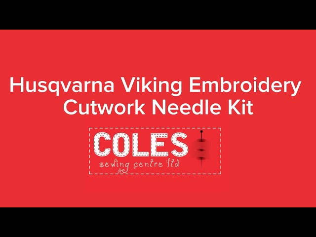 Embroidery Cutwork Needle Kit