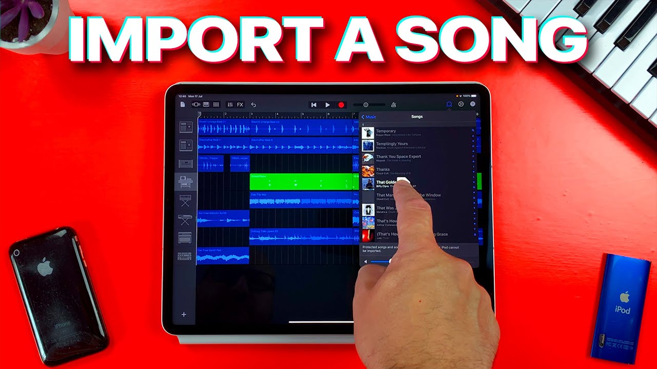 How To Import A Song into GarageBand for iOS