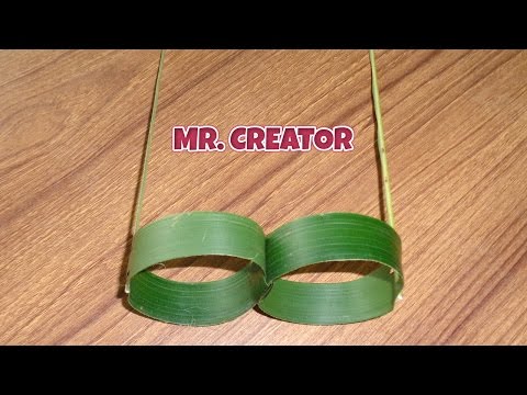 How to Make Specs or Sunglass With the Coconut Leaf