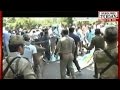 Police Lathi Charge Teachers During