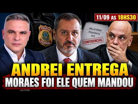 🚨 B0MB4! ANDREI RODRIGUES ENTREGA MORAES: “FOI ELE QUEM MANDOU”