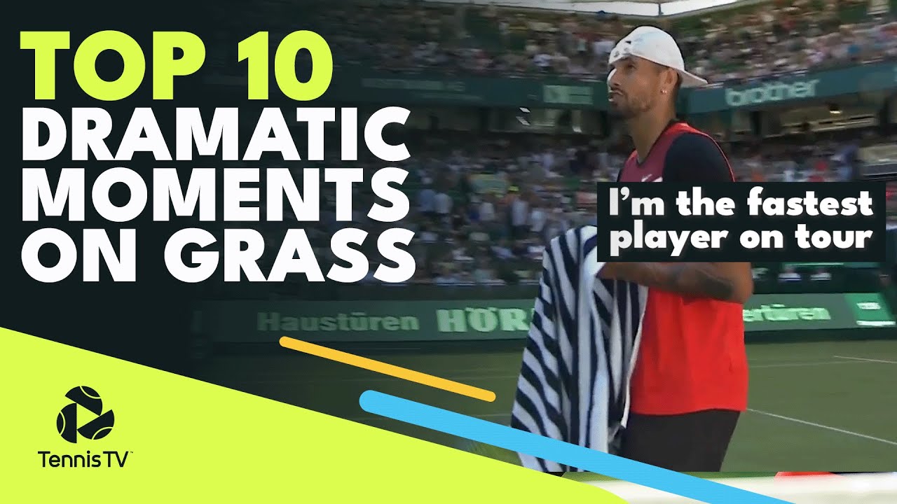 Grass Court Drama Most Dramatic Tennis Moments From The ATP Grass Season