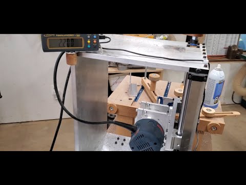 Milling aluminum - shop built slot mortiser
