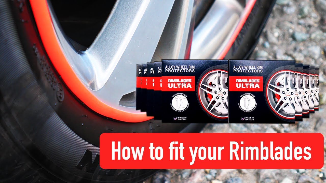 Medium weight universal fitting stick on alloy wheel protectors - Rimblades
