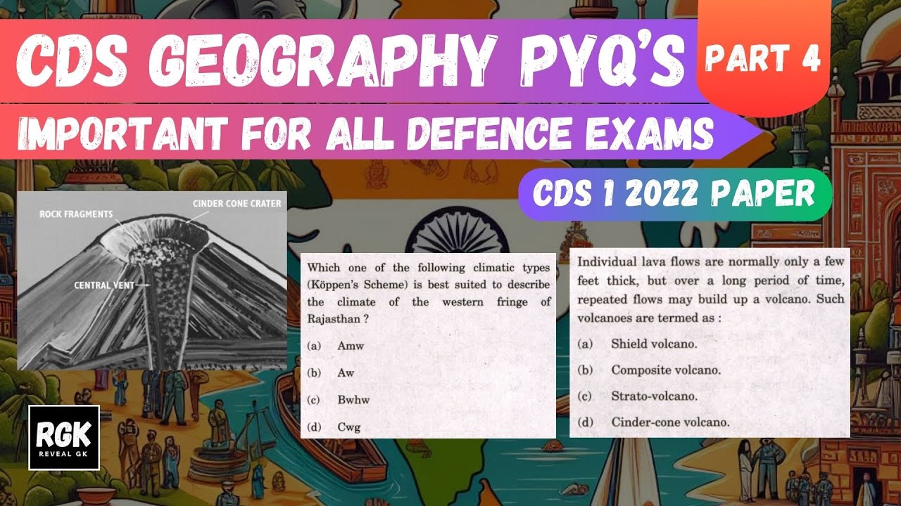 CDS Geography PYQs | CDS Paper 1 2022 Geography Questions | Important ...