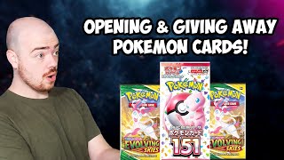 Evolving Skies & JP 151 Restock! Opening & Giving Away Pokemon Cards! Live Pokemon Card Rip & Ship!