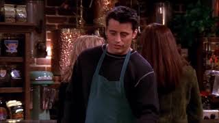 Friends -Hd Joey Works At Central Perk