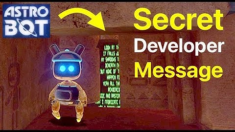 Astro Bot: Secret Message in Hieroglitch Pyramid