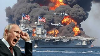 3 hours ago: a US multi-role aircraft carrier was brutally destroyed by a Russian Sukhoi SU-57 pilot