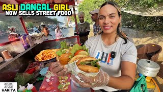 30/- Rs Only | DANGAL Girl now sells Indian Street Food | Korean Maggi, Jumbo Burgers, Subway Wraps