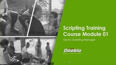 SurveyToGo Scripting Course - Module 01