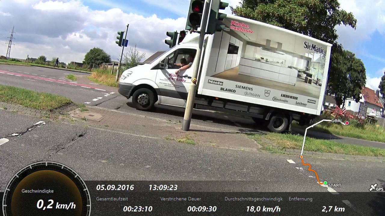 Kohlscheid  bis Gymn. Herzogenrath über Neustr. mit dem Rad