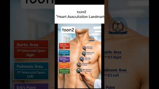 “Heart Auscultation Landmarks”#trending #motivation #viral