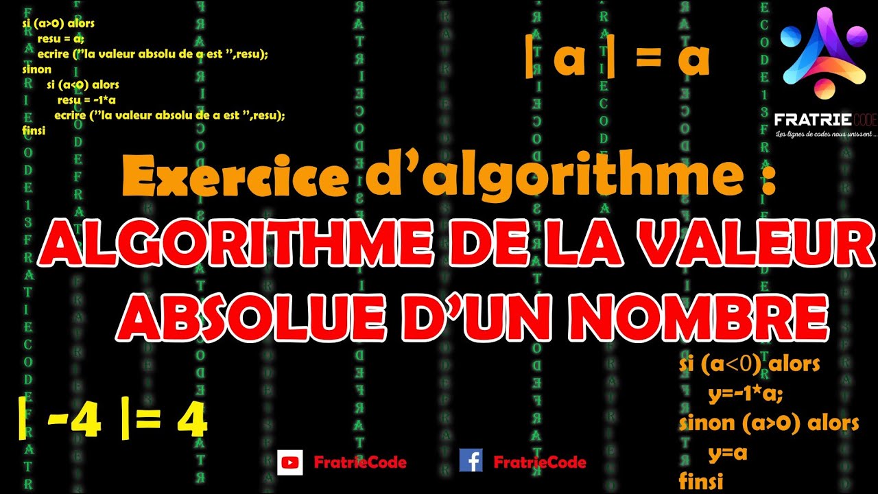 Algorithme de la valeur absolue d